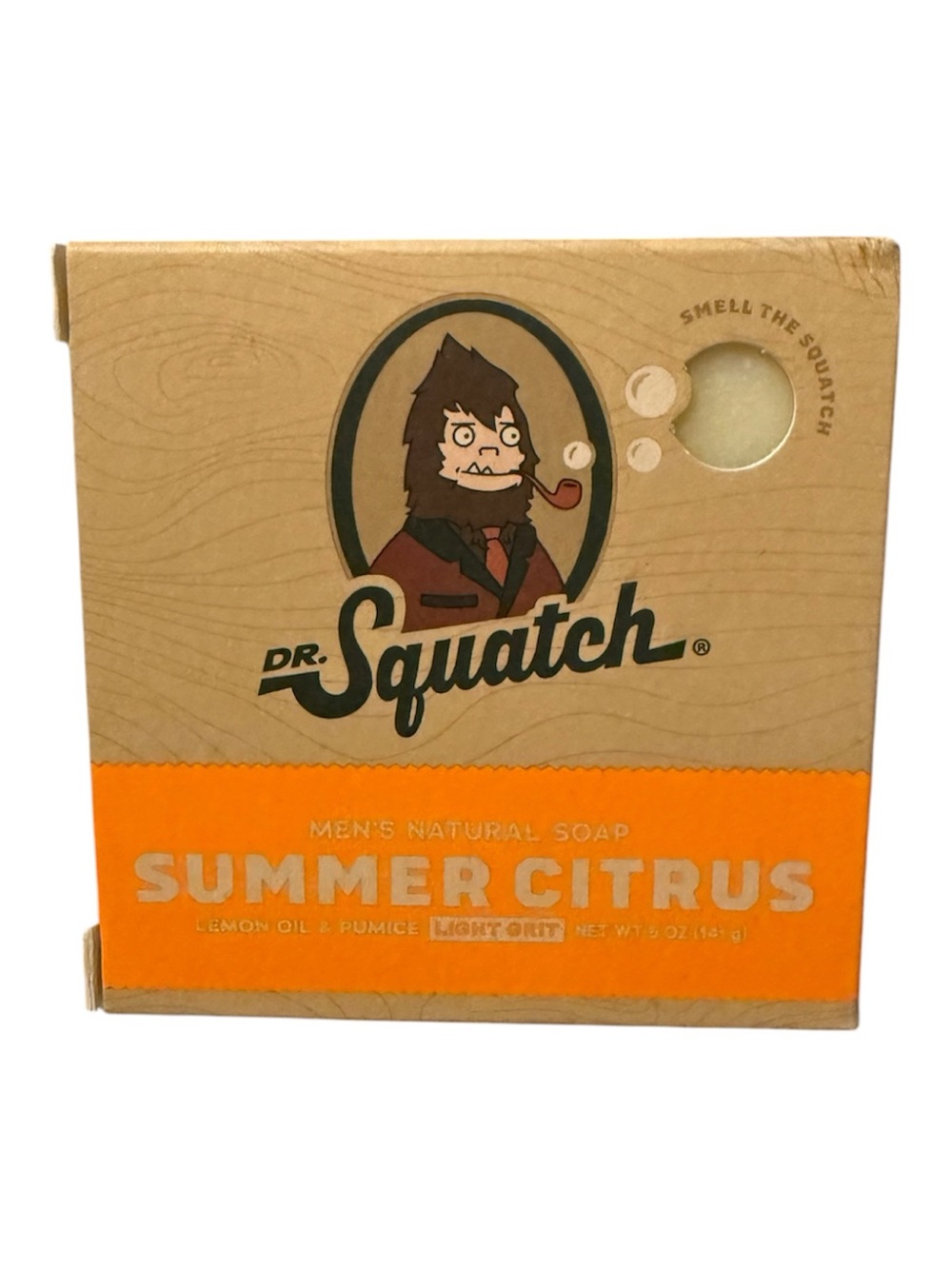 Dr. Squatch Summer Citrus Men's Natural Soap - Orange